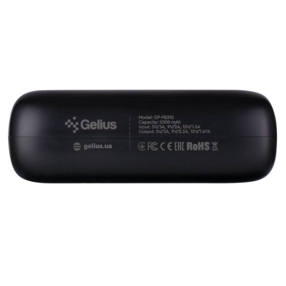 Повербанк Gelius MiniBoost GP-PB310 5000mAh 20W Black с логотипом Повербанк Gelius MiniBoost GP-PB310 5000mAh 20W Black с логотипом Фото 3